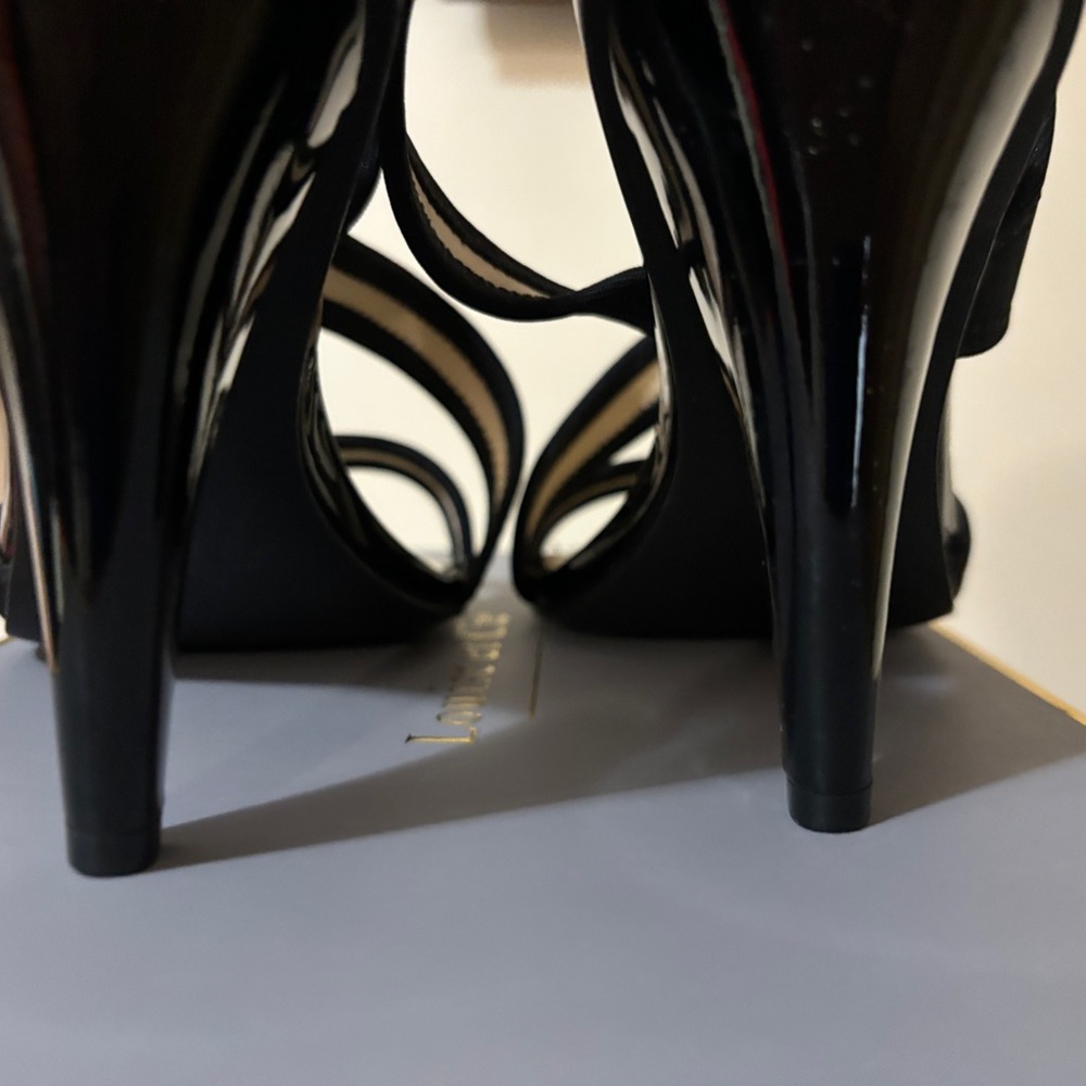 Calvin Klein Black Strappy Slingback Heels - Picture 8 of 8